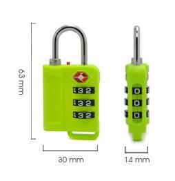 Buy cheap TSA 3-digit travel bag zinc alloy lock from wholesalers