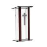Buy cheap Fashionable 26.75" Acrylic Podium With Aluminum Sides, 48" tall from wholesalers