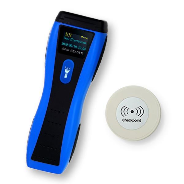 Buy cheap Electronic Digital Rfid Guard Tour System Suppliers With Torchlight Black Plus Blue from wholesalers