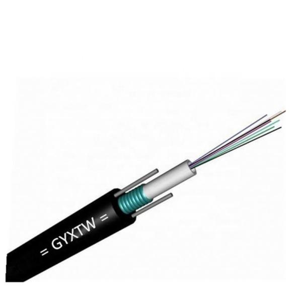 Buy cheap Single Mode 24 Core GYXTW Fiber Cable 70 Degree With Two Steel Wire from wholesalers