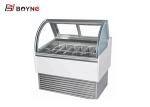 Buy cheap Countertop Ice Cream Display Freezer Danfoss Compressor -18～-24℃ Stainless Steel Shutters from wholesalers