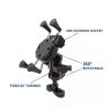 Buy cheap GPS 12V 2.4A Dirt Bike Handlebar Phone Mount 360D Rotation from wholesalers