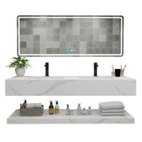 Buy cheap Integrated Engineering Quartz Stone Bathroom Vanity Tops product