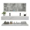 Buy cheap SGS Engineered Quartz Stone Bathroom Vanity Tops from wholesalers