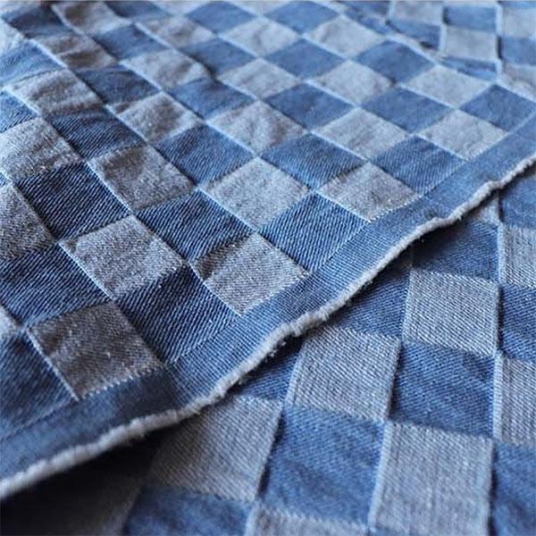 Buy cheap Plaid Jacquard Denim Washed Spring Summer Fabric 12s 60*50 10OZ 160cm from wholesalers
