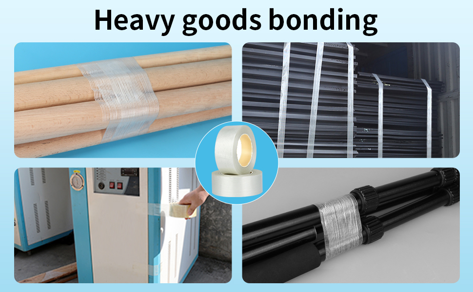 No Printing Rubber Adhesive Fiberglass Filament Tape For High Temperature Industrial Heavy Binding