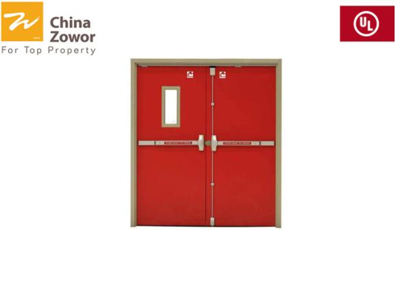 1 Hour Rated Gal. Steel Insulated Fire Door For Commercial Buildings/ Powder