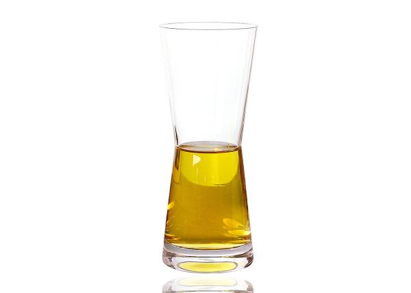 Buy cheap Clear Elongated 350ml Lead Free Crystal Beer Glasses For Restaurant from wholesalers