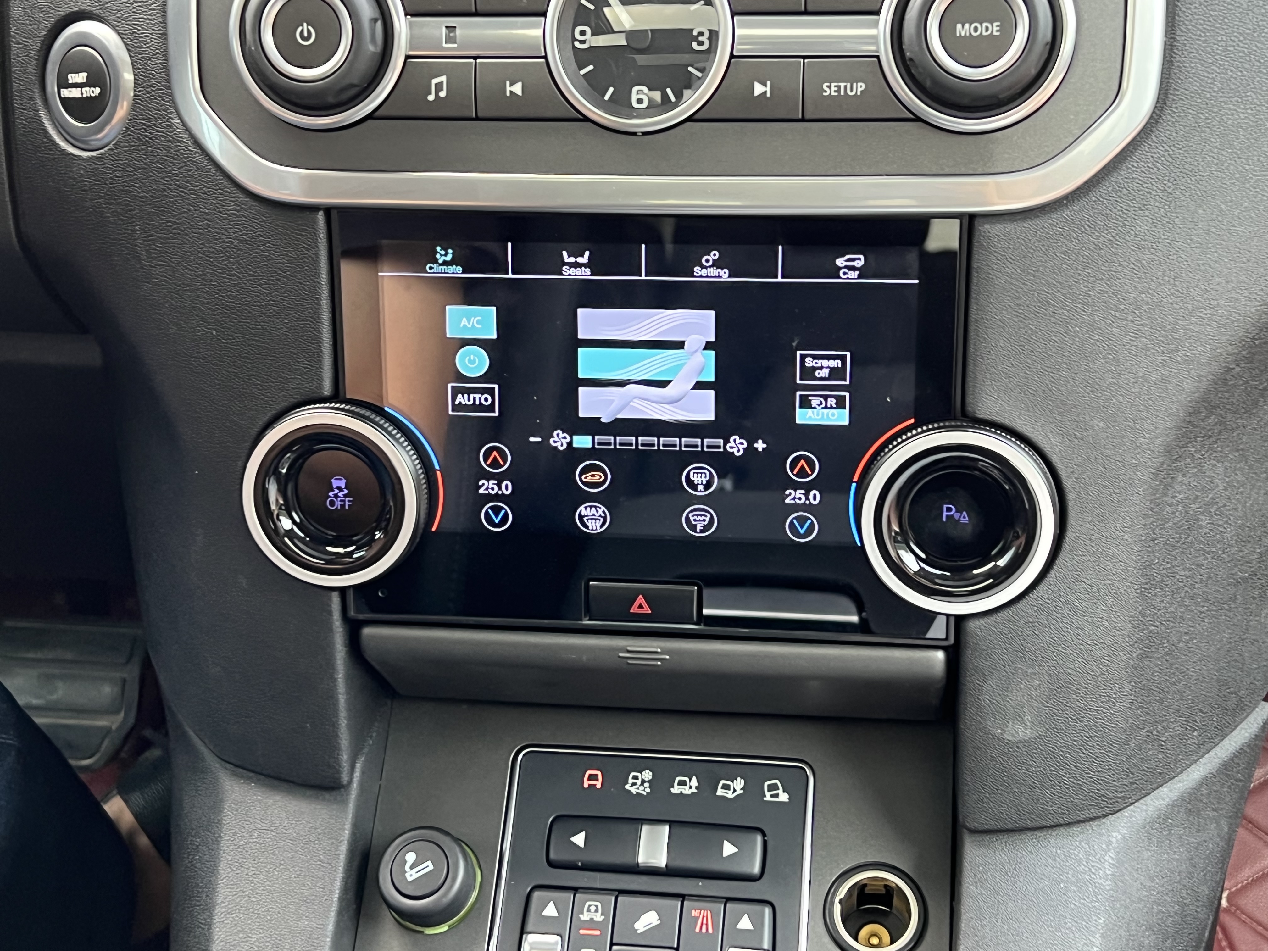 7inch Touch Screen Climate Control For Land Rover Discovery 4 LR4 ac panel
