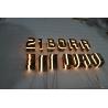 Buy cheap Bronze / Brass Edge Lit Acrylic Letters Stainless Steel UL Approved from wholesalers