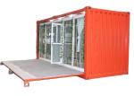 Expansion 20hc Steel Prefabricated Homes With Curtain
