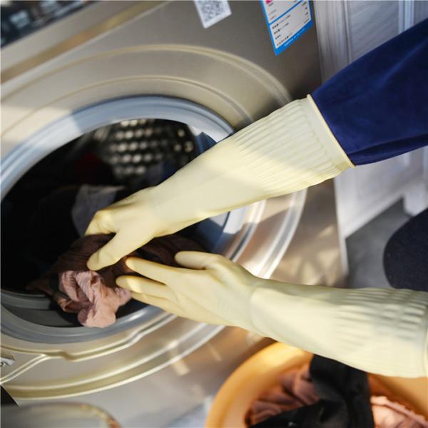 Buy cheap Reusable Waterproof Long Sleeve Latex Gloves , Rubber Laundry Gloves from wholesalers