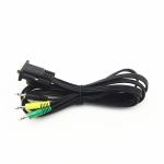 RS232 Serial DB15 D Sub 15 Cable 3*3.5MM VGA Male To Male Cable