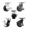 Buy cheap 200kg PU Swivel Side Brake 100mm Heavy Duty Casters Wheels from wholesalers