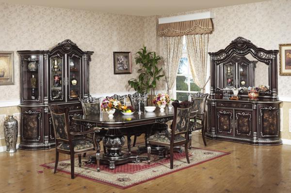Buy cheap Euro Luxury Wood Dining Room Sets 10 People Big Size Fancy Kitchen Table from wholesalers