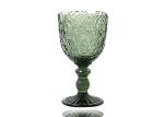 Fire Polishing Colored Crystal Wine Glasses 280ml Hand Made Wine Goblets
