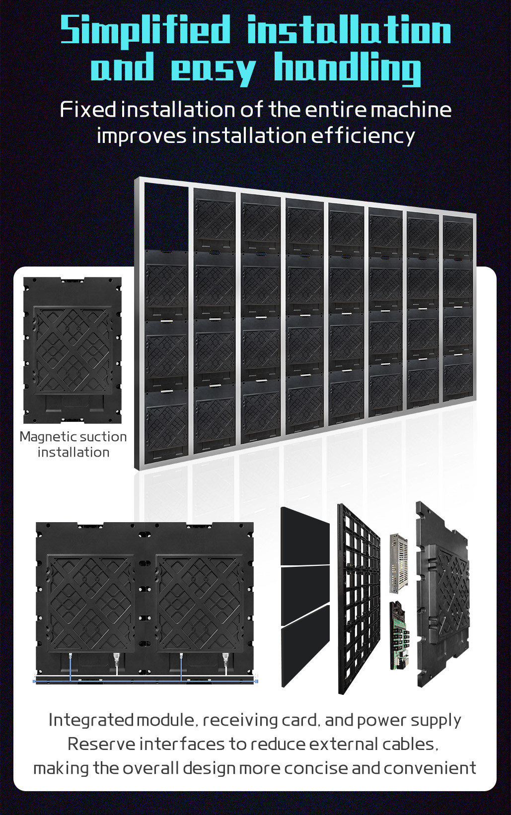 P1.86-P2.5 Led display 320*480mm High Definition LED Billboard Panel For Events
