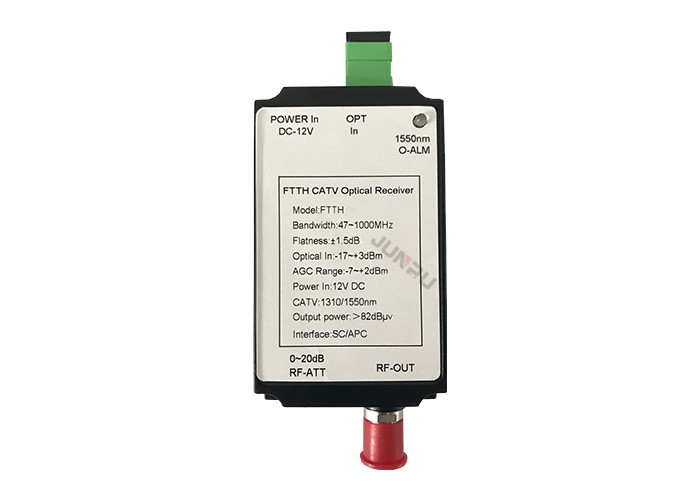 FTTH passive Fiber Optic Node,catv optical receiver input 1100~1650nm for catv