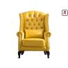Buy cheap American Style Classical Single Sofa Chair High Back Leather Chair For Bar / Hotel from wholesalers