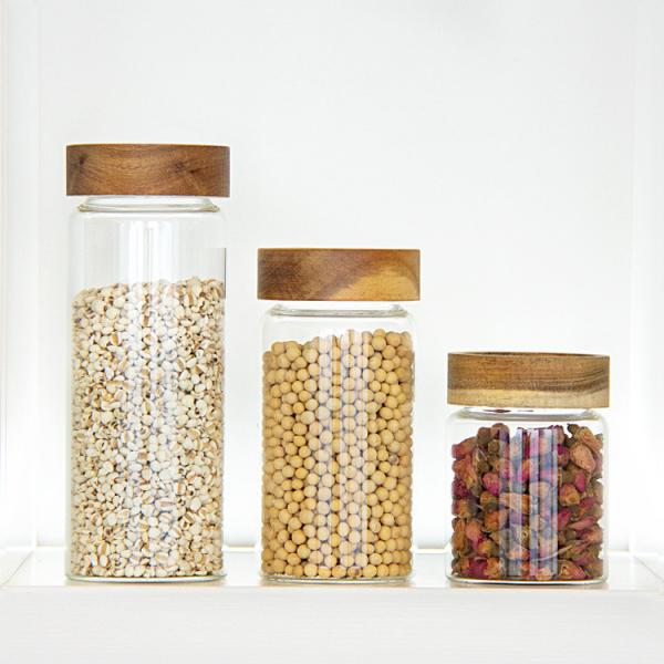 Buy cheap Food Storage Round High Borosilicate Glass Food Jars Airtight Jar for Kitchen from wholesalers
