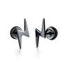 Buy cheap New Arrival Punk Style Stud Earrings Stainless Steel Body Piercing Jewelry Screw Back Earrings Lightning Bolt Earrings from wholesalers