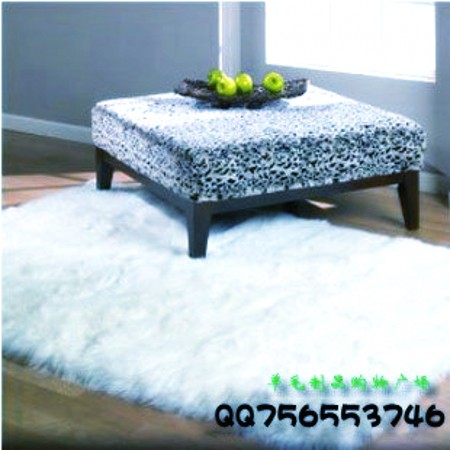 Round Sheepskin Cushion Pads Seat Sleeping Wool Mat