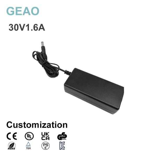 Quality 48W 1.6A 30V DC Desktop Power Adapter Electronic Laptop Power Supply for sale