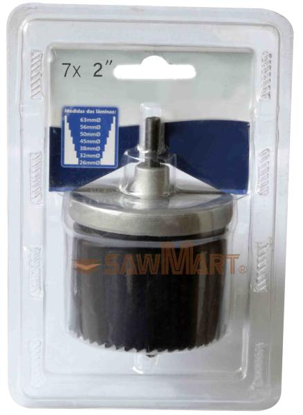 Buy cheap 32-63mm 7 Piece Carbon Steel Hole Saw Kit For Wood and Plastics from wholesalers