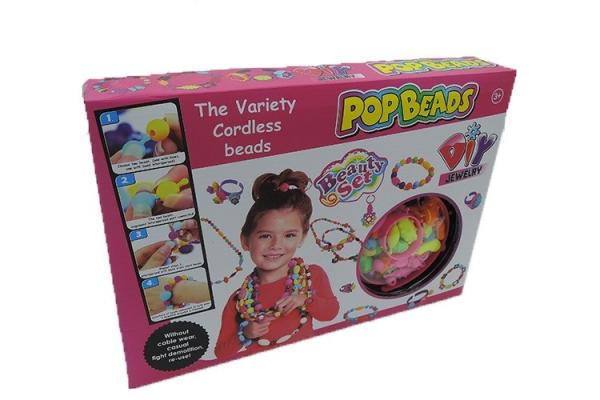 Buy cheap Durable Soft Plastic Girls Play Jewelry Set DIY Necklace Ring 200Pcs from wholesalers