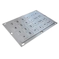 Buy cheap 24 Keys Industrial Stainless Steel Metal Keypad With Numbers Page UP DOWN product