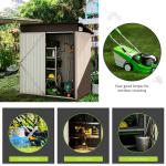 Small Garden Metal Steel Storage House Outdoor Backyard Portable Waterproof Bike