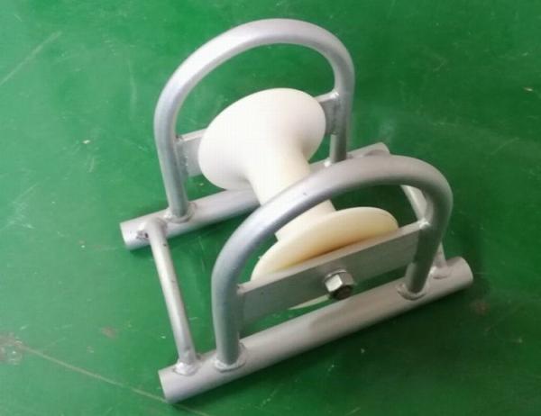 Buy cheap Steel Pipe Bridge Cable Roller Straight Line Rollers Cable Laying Roller from wholesalers