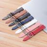 Buy cheap Ultra-thin watch strap 2021 shine brand watchbands genuine leather strap watch band watch accessories wristband pink 19 from wholesalers