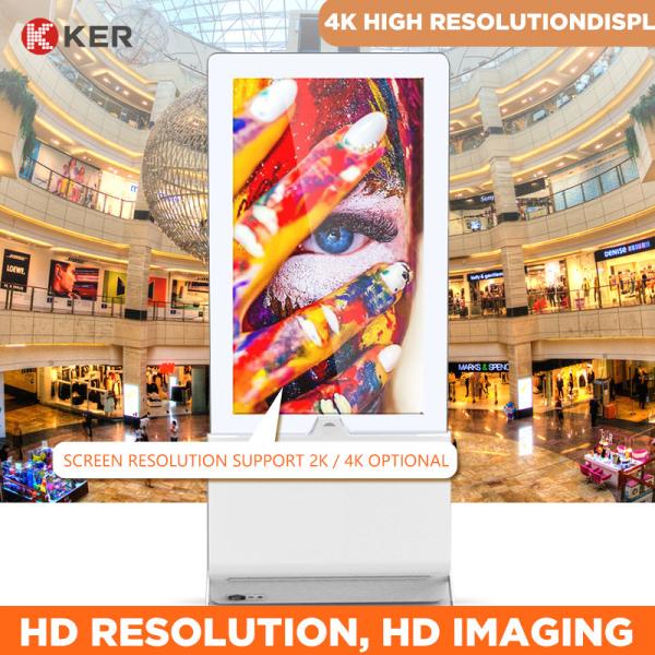 Buy cheap 43" 55" Ultra Thin Slim Edge Stand Floor Digital Signage Android Narrow Advertising Player from wholesalers