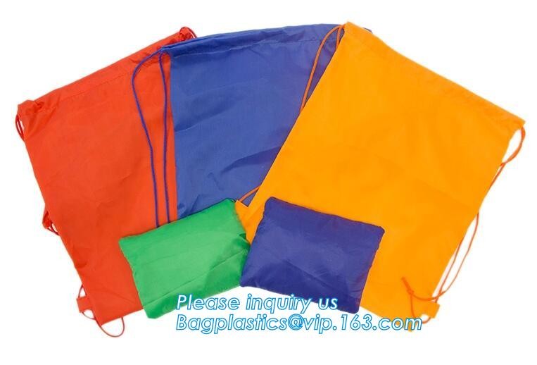 Polyester fabric drawstring bag /advertising pull rope backpack cloth bag /nylon shoulder pocket customization BAGEASE