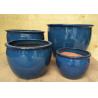 Buy cheap 35cmx25cm Green Ceramic Outdoor Plant Pots Garden Decoration from wholesalers