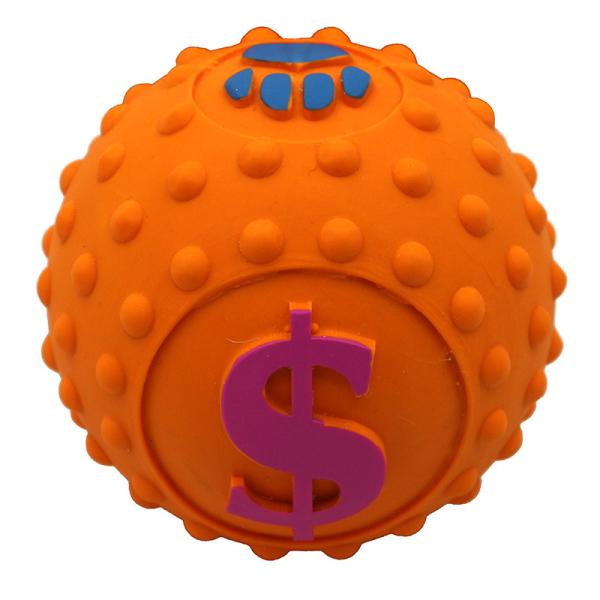 Buy cheap Squeaker Interactive Dog Chewing Ball Soft Latex Natural Rubber from wholesalers