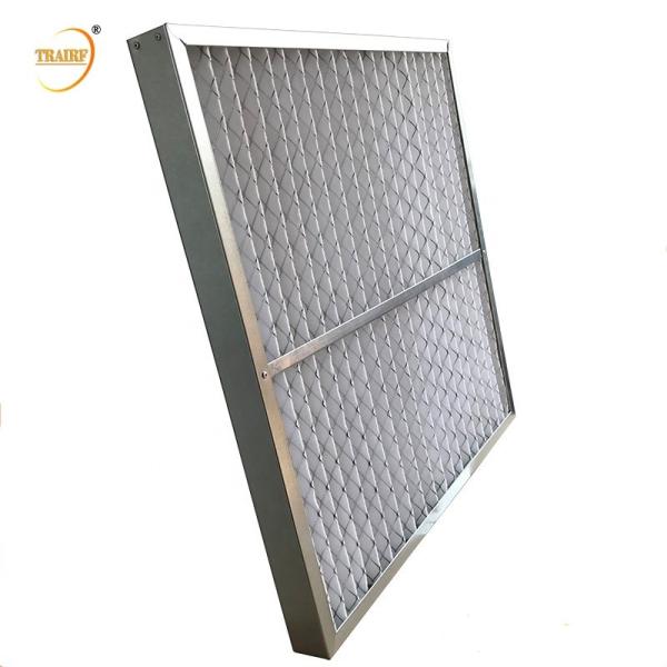 Buy cheap Panel Pleated Aluminum Alloy Frame Pre Air Filter For Air Conditioning from wholesalers