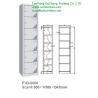 Buy cheap Six door steel locker FYD-G006,storage locker FYD-G006,H1850XW380XD450mm,white color from wholesalers