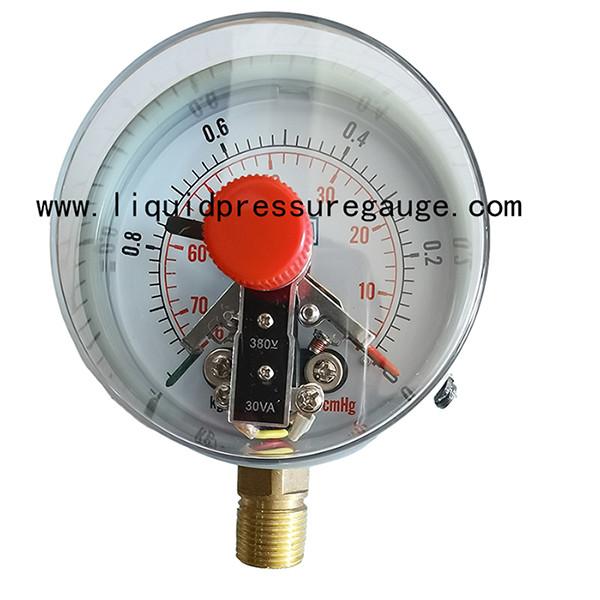 Buy cheap 4 Inch Magnetic Vacuum Electric Contact Gauges 1/2 NPT Lower Mount from wholesalers