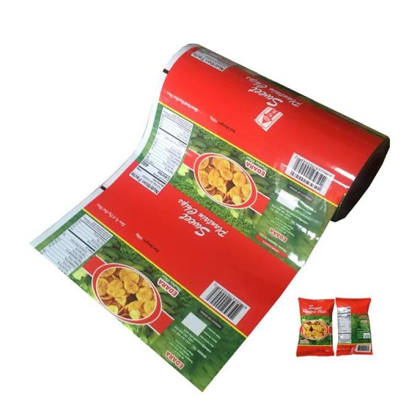 Buy cheap Customized Printed Aluminum Foil Laminated Roll Film Plastic Puffs Food Popcorn Potato Chips Packaging Bag from wholesalers