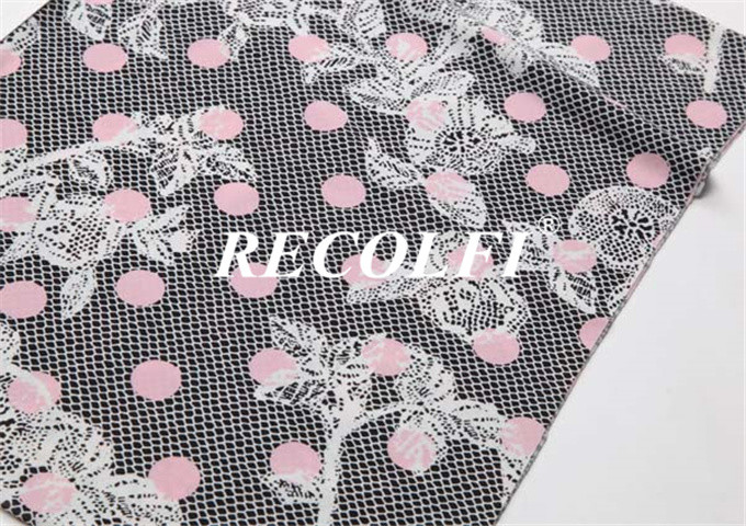 Fast Dry Nylon Spandex 4 Way Knitted Fabric Material Customized Printing