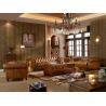 Buy cheap Chesterfield Tan Brown Soft Leather Sofa Set Antique Industrial Style For Living Room from wholesalers