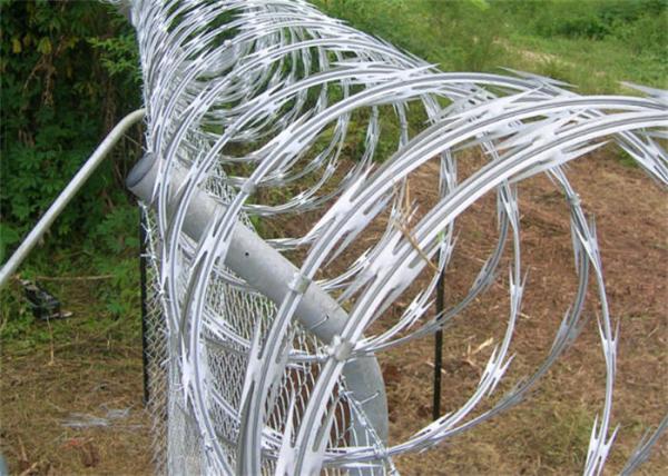 Buy cheap Giant Shuttle Fence Razor Blade Wire , Anti Aging Welded Razor Wire from wholesalers