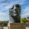 Buy cheap Decoration 3d Large Bronze Sculpture Art Abstract Face Elegantly Crafted from wholesalers