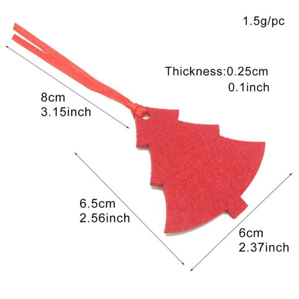 Buy cheap Red Color Christmas Party Crafts Felt Pendants Ornament Making Party Decorations from wholesalers