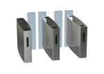 Glass Sliding Access Control Turnstiles Infrared Photocell Sensor Body Height