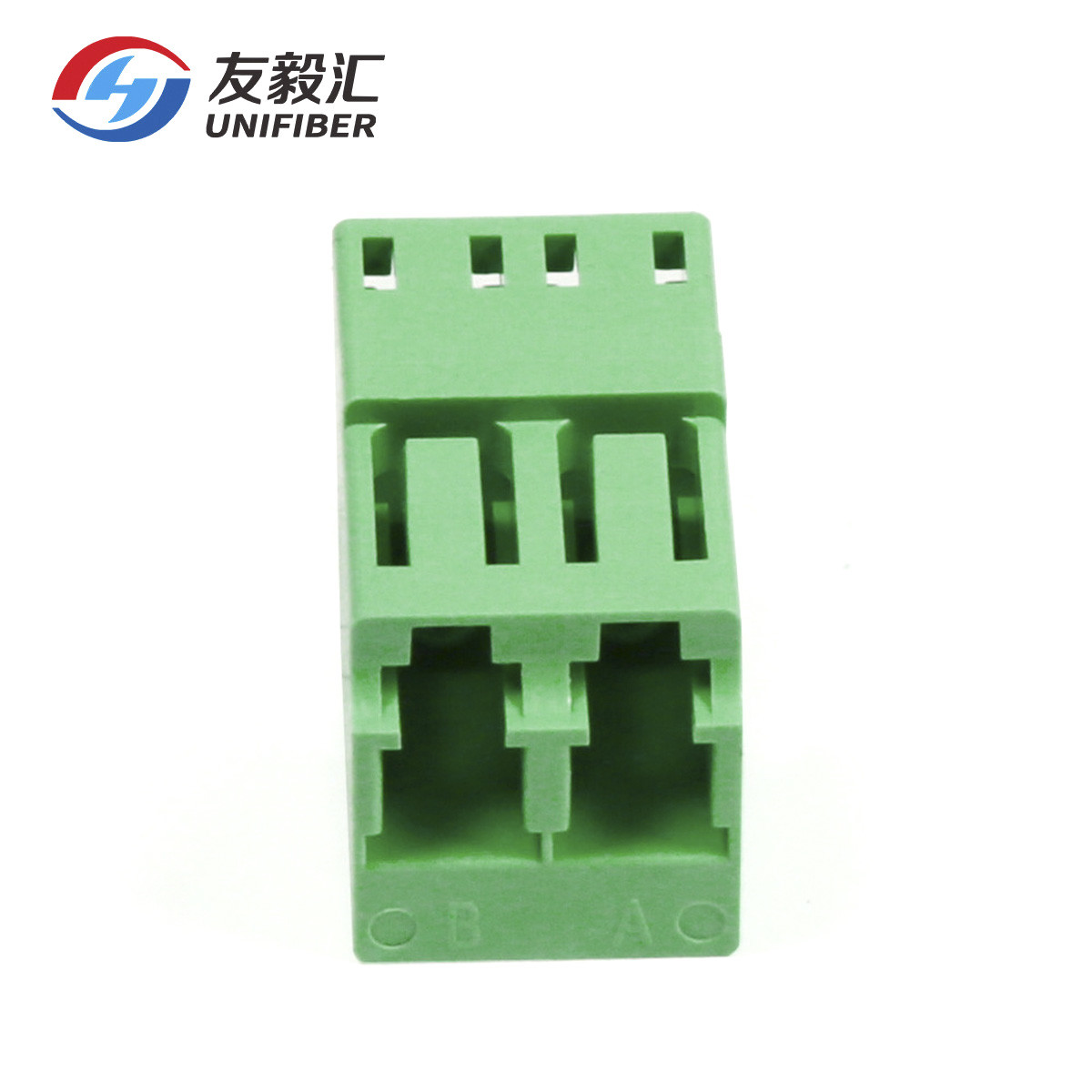 FTTH Single Mode 0.9mm Wire LC/APC Fiber Optic Duplex Adapter