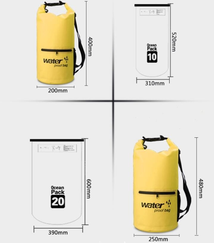 Ocean Pack Custom Logo 500D Dry Sack Waterproof PVC 5L Dry Bag Waterproof, Polyester Waterproof Mini First Aid Kit Bag S