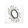 Buy cheap Beautiful Floral Sunshine Shape Gold Silver Black Metal Mirror Wall Art from wholesalers